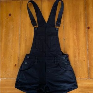 Black overalls